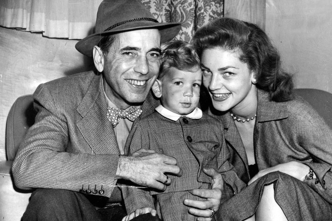 Humphrey Bogart with family