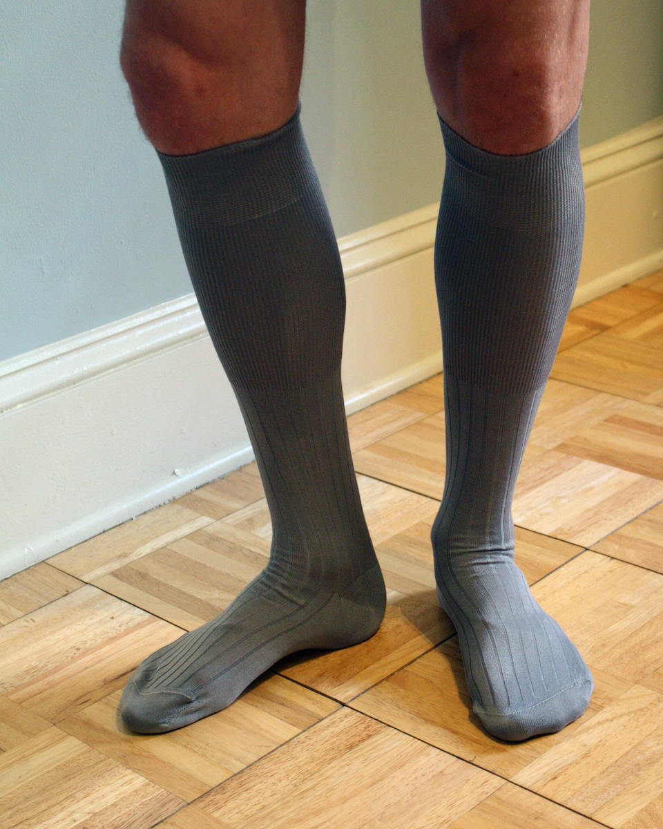 Over the calf dress socks