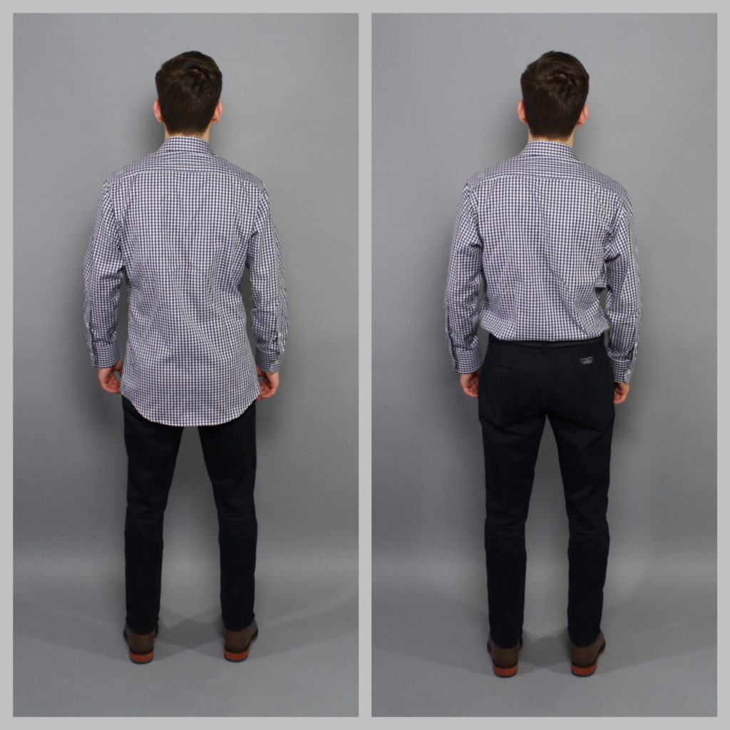 Stantt dress shirt fit back