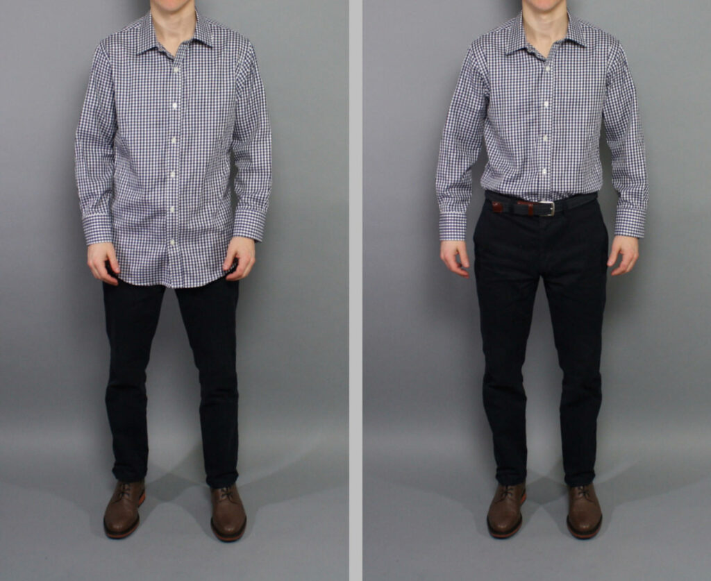 Stantt dress shirt fit front