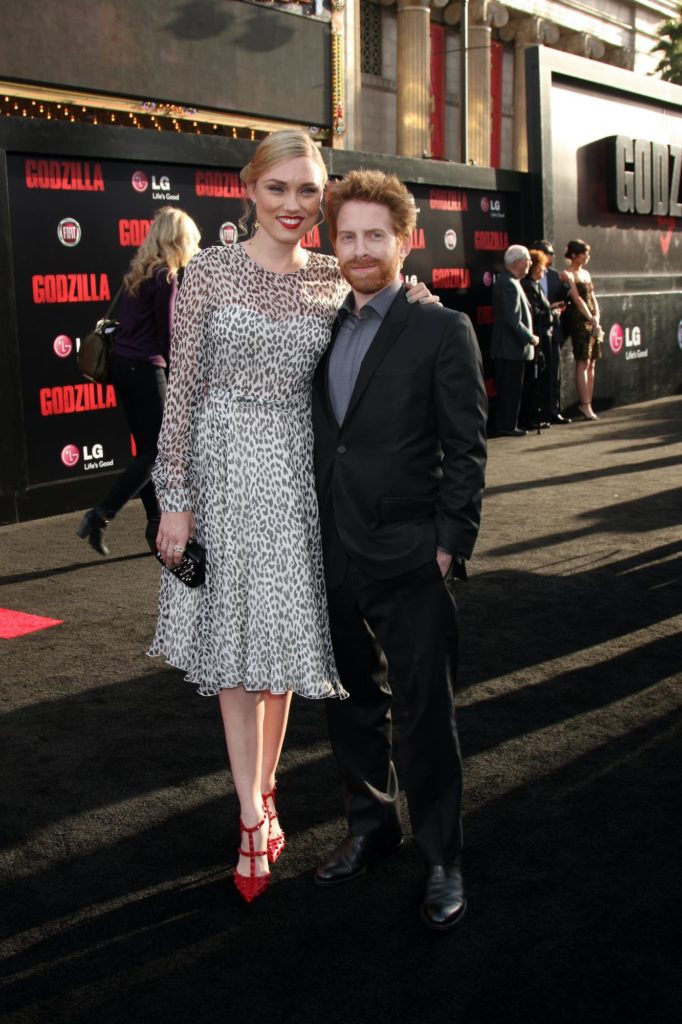 Clare Grant (5'7") w/ Seth Green (5'5")