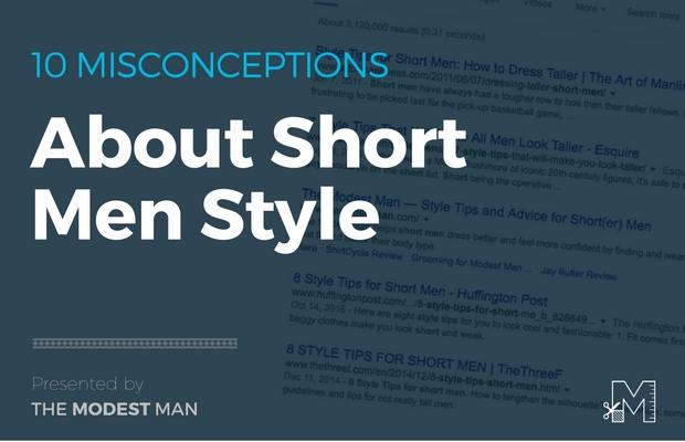 Style advice for short men