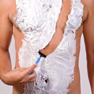 Shaving your chest hair