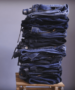 Stack of jeans