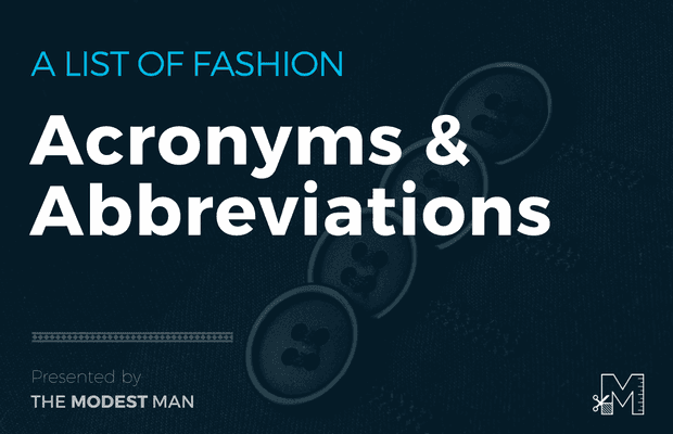 Fashion acronyms