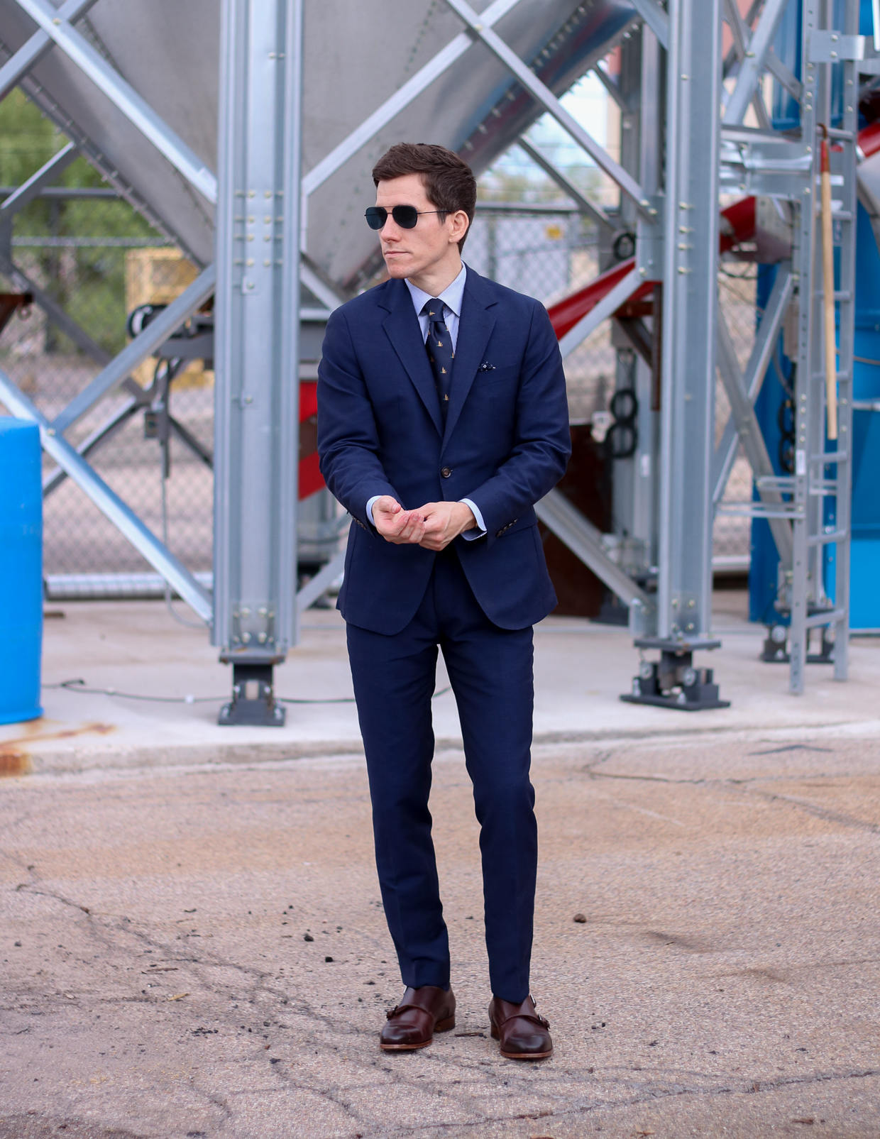 Oliver Wicks summer blue suit 3