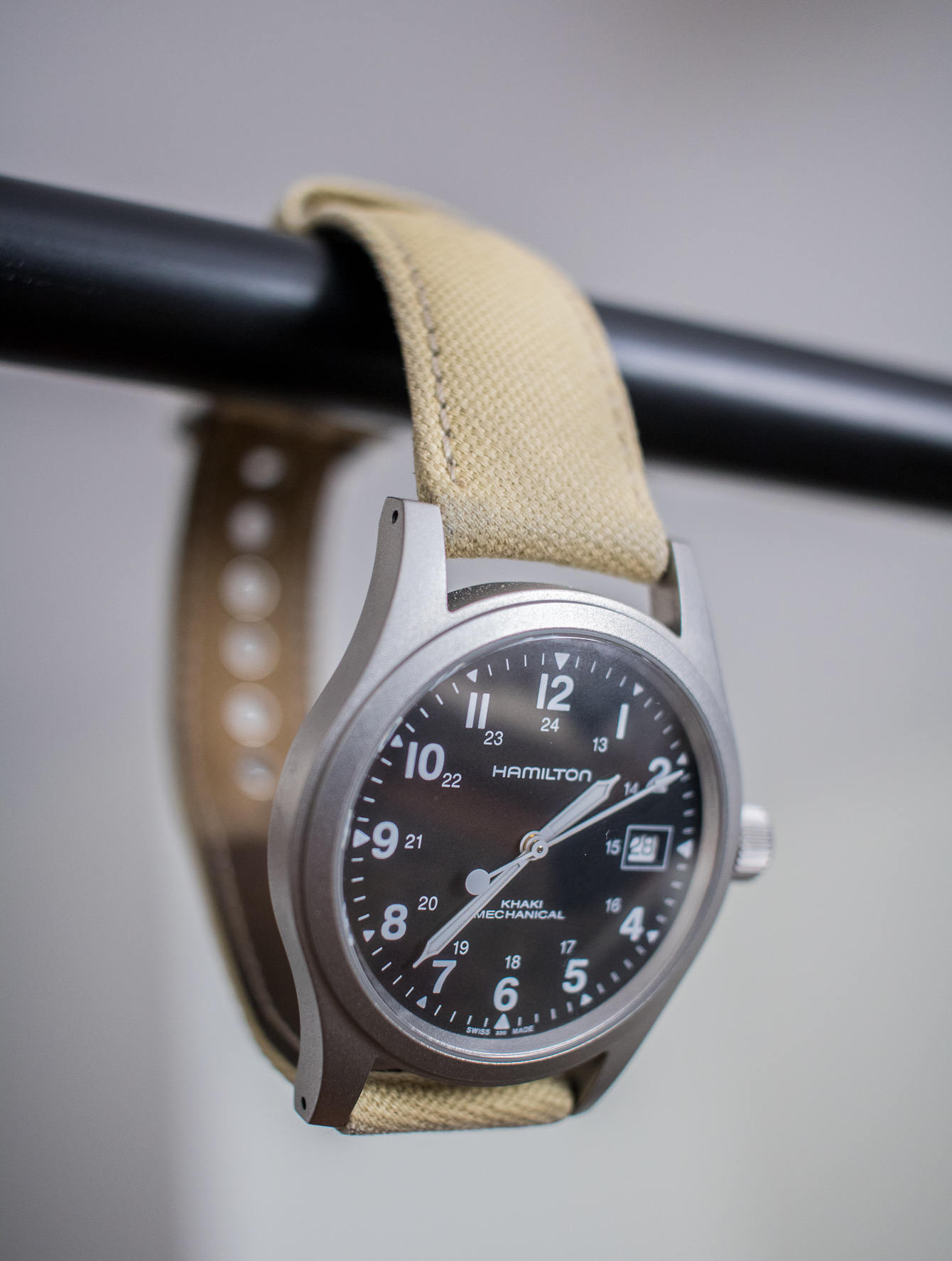 Hamilton Khaki Mechanical watch hanging