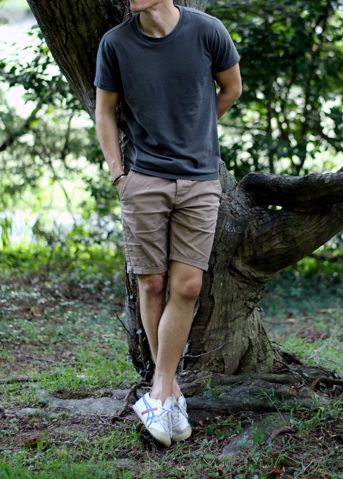 Cuffed chino shorts