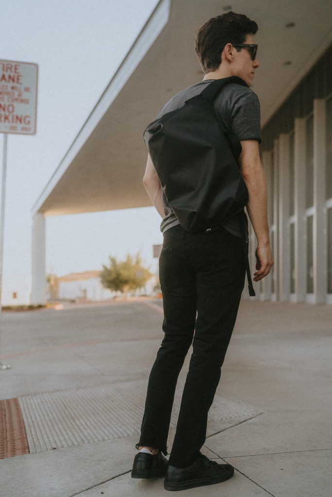 Black and grey casual outfit