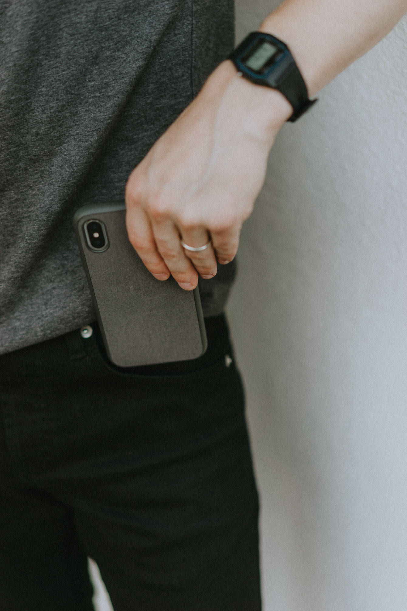 Grey RhinoShield iPhone case