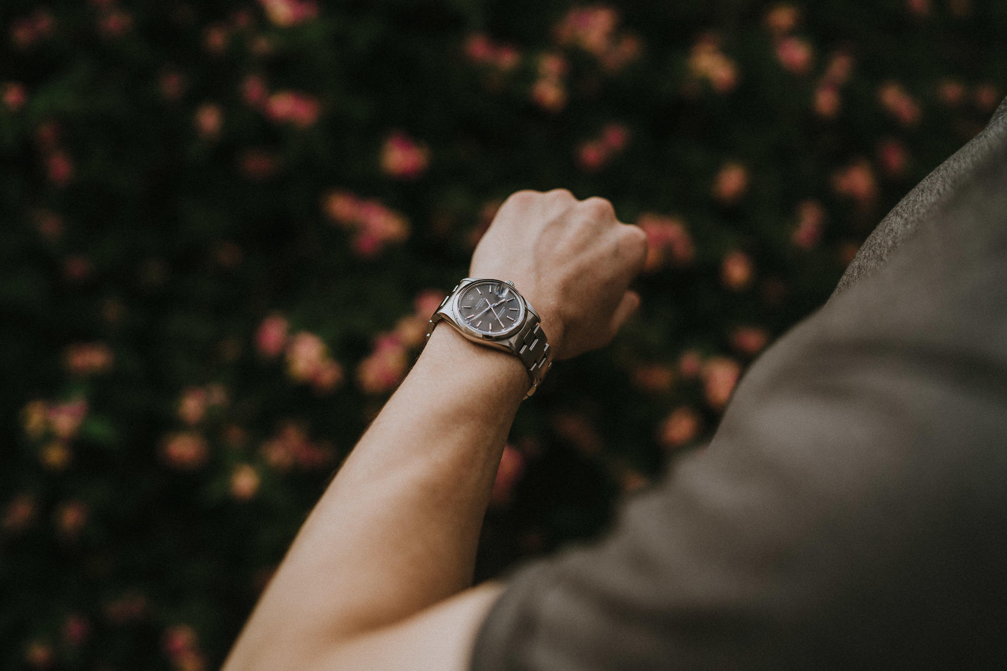 Vintage Rolex Oyster Perpetual Date grey