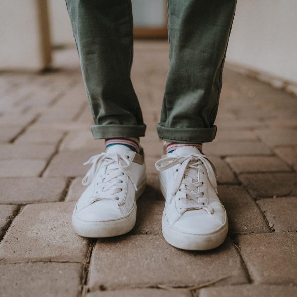 Cuffed chino pants