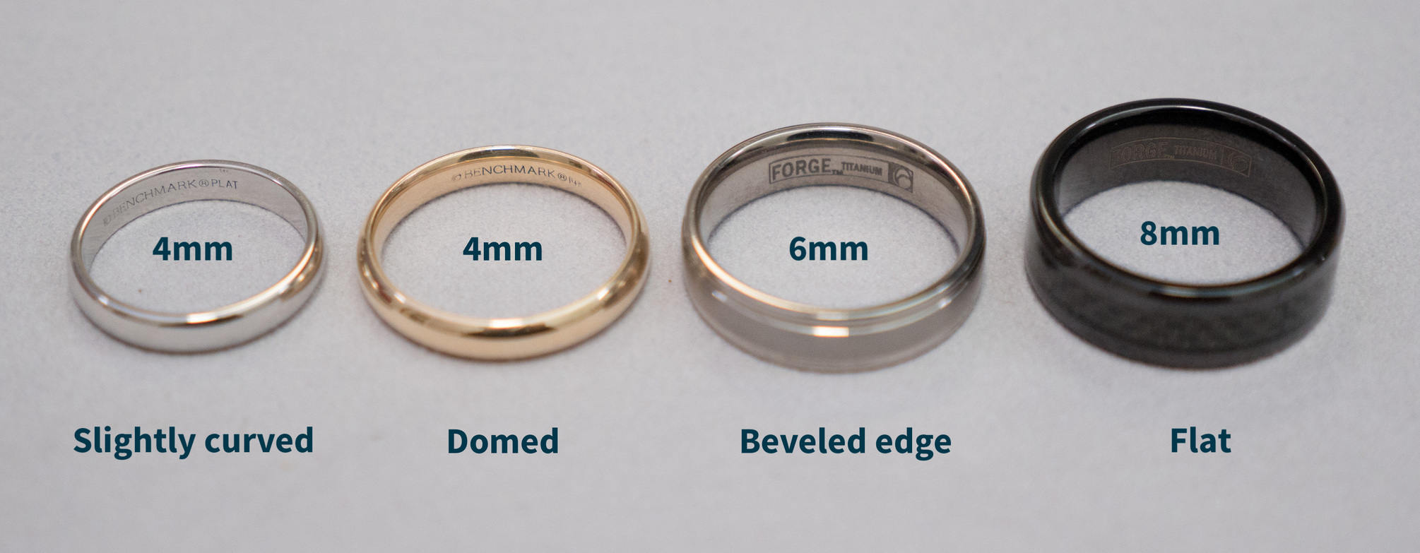 Mens wedding bands width