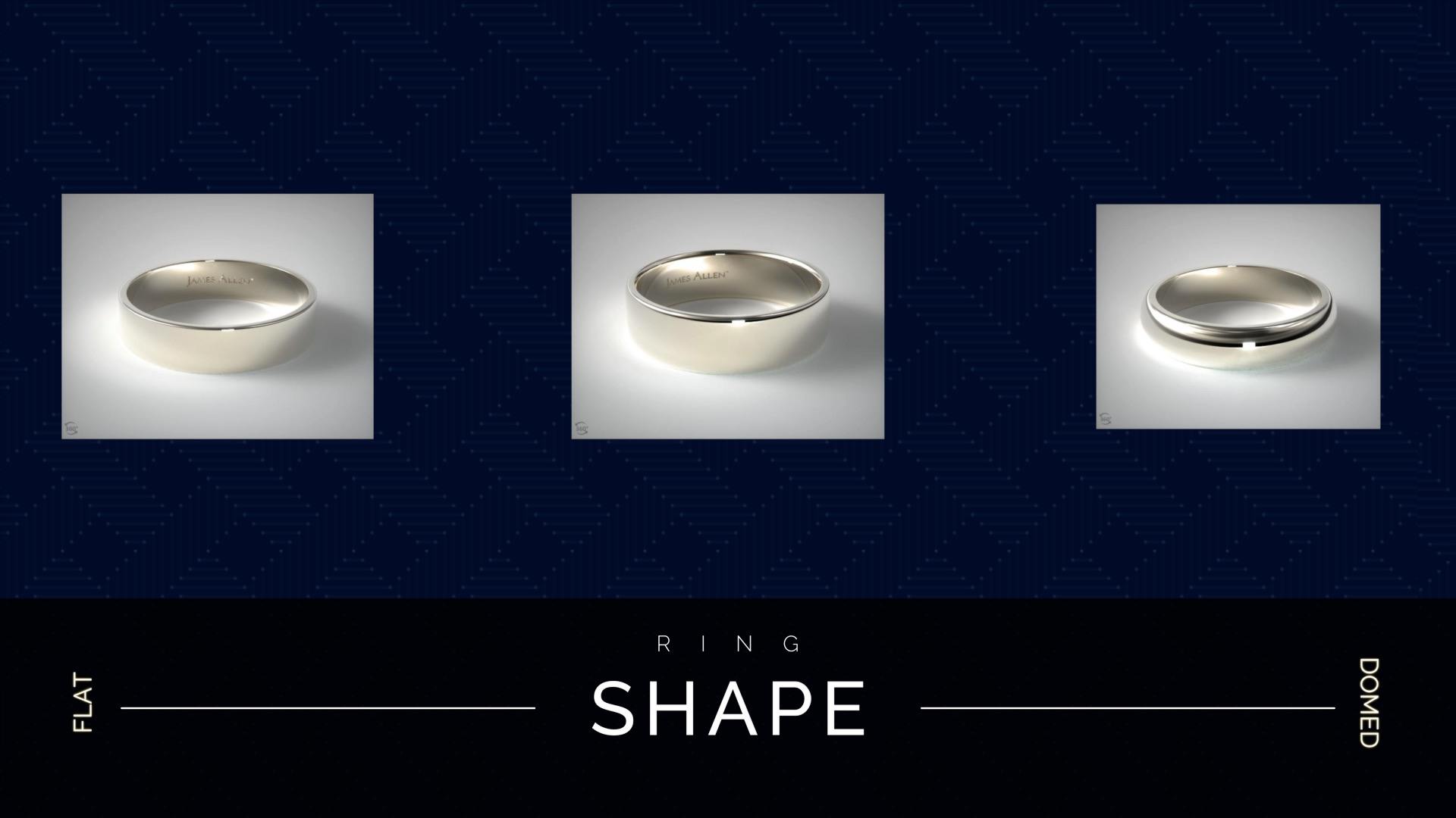 Wedding band shapes