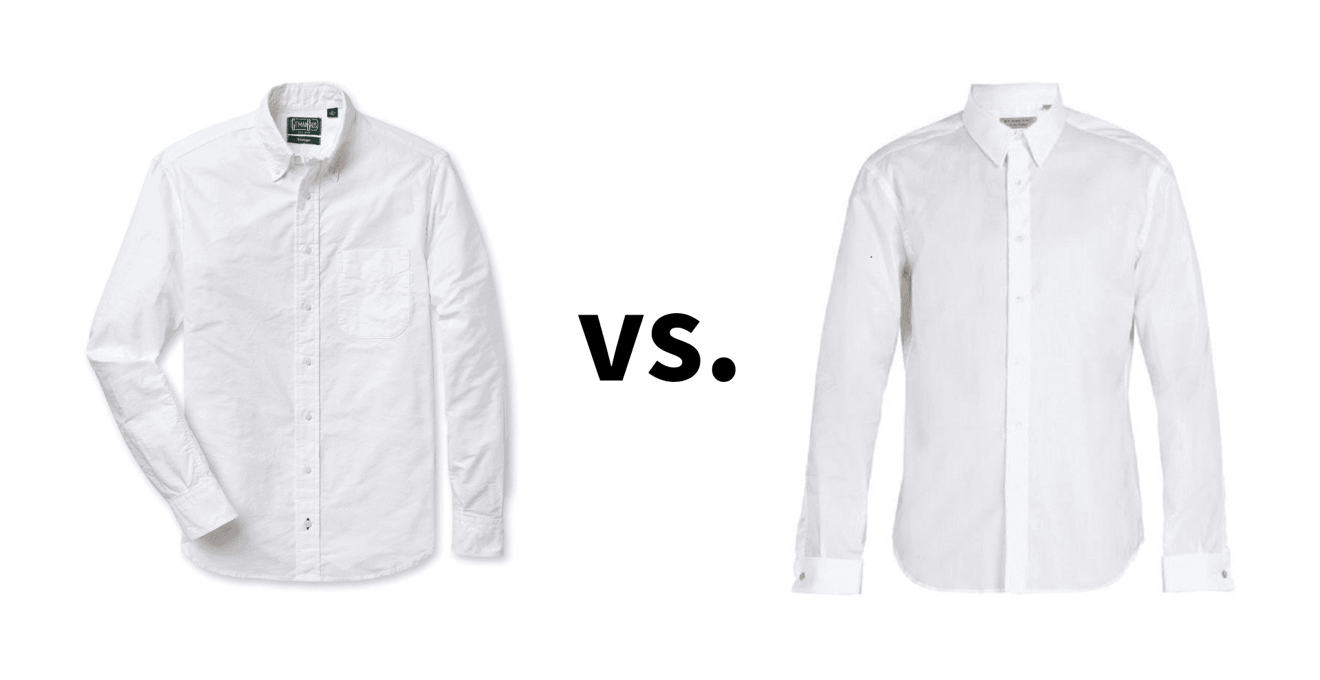 OCBD vs dress shirt