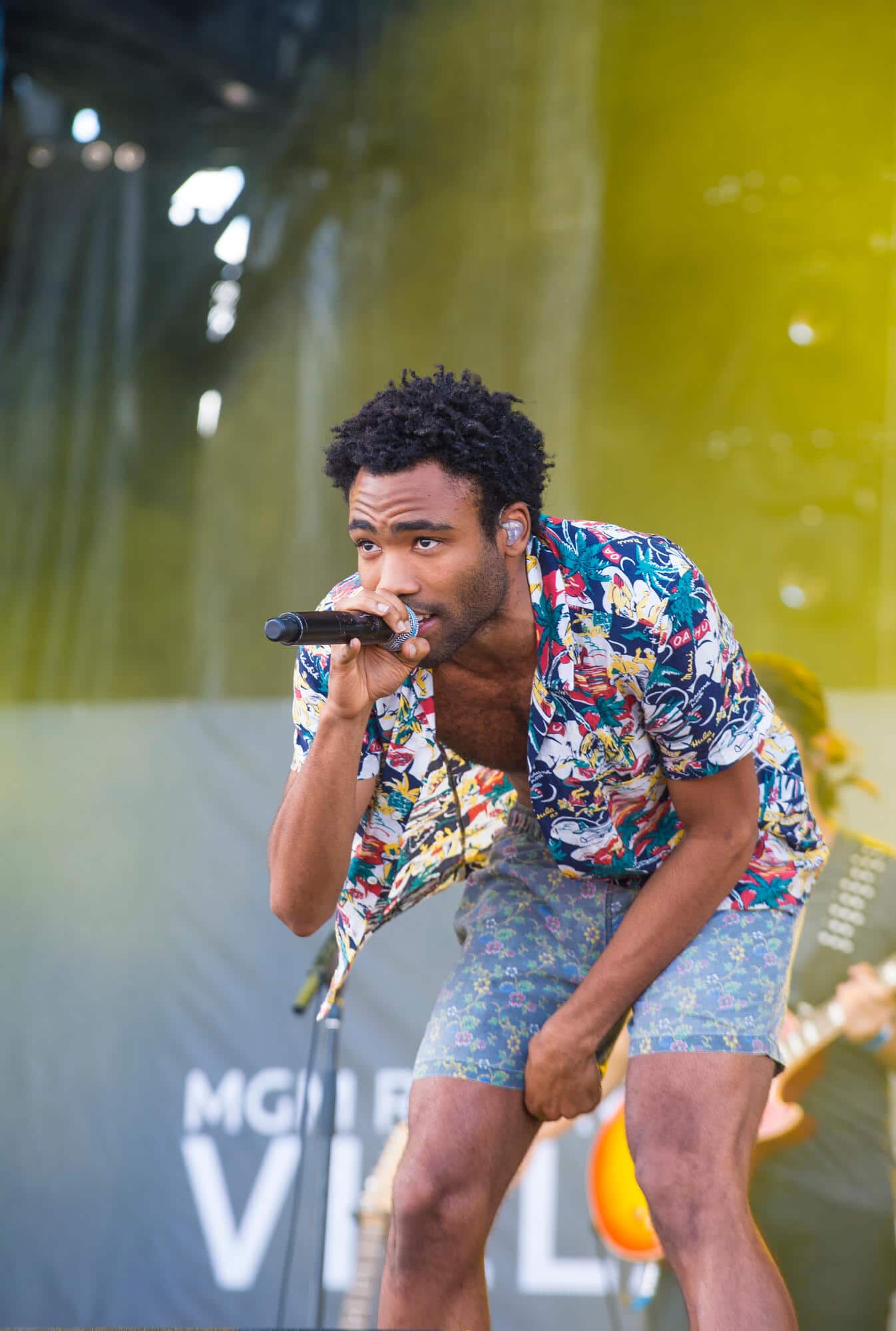 Childish Gambino performs on stage