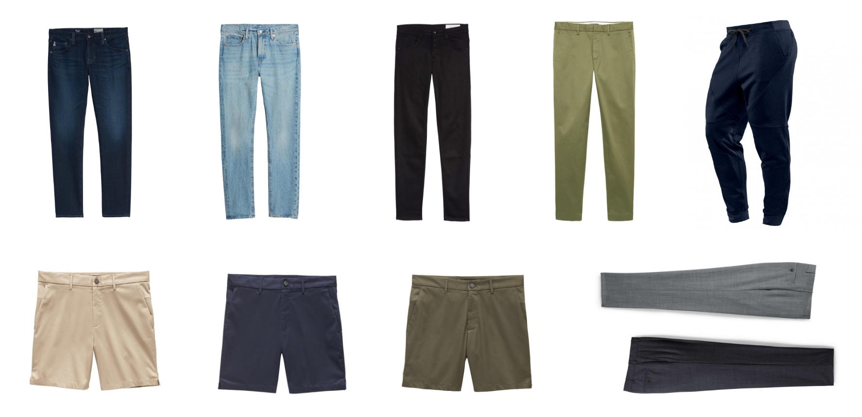 Minimalist mens pants collection