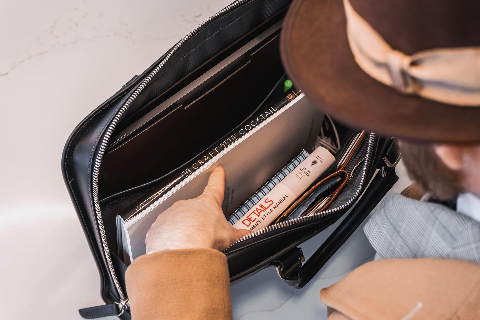 Carl Friedrik Palissy Briefcase inside