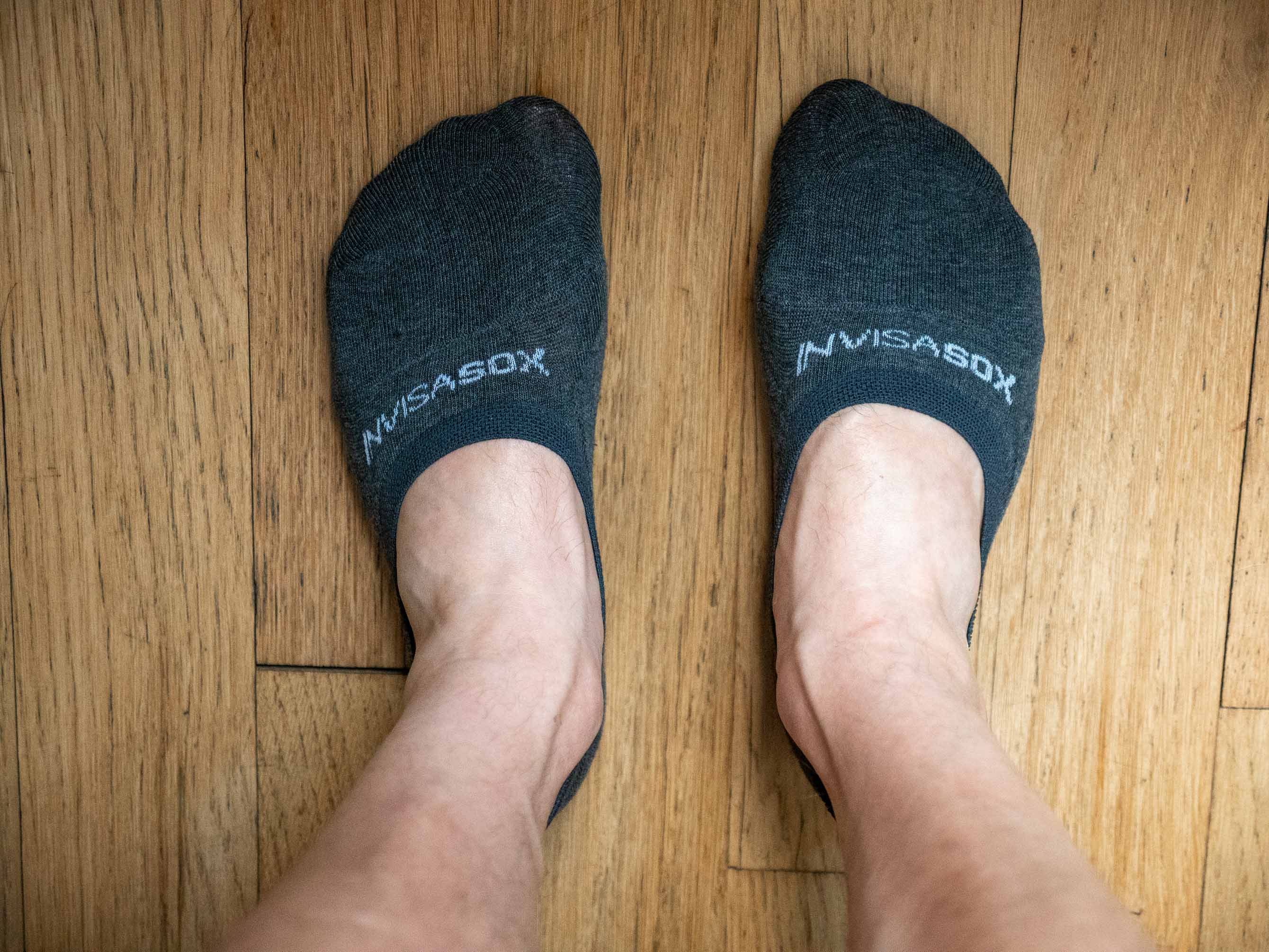 Invisasox socks on feet