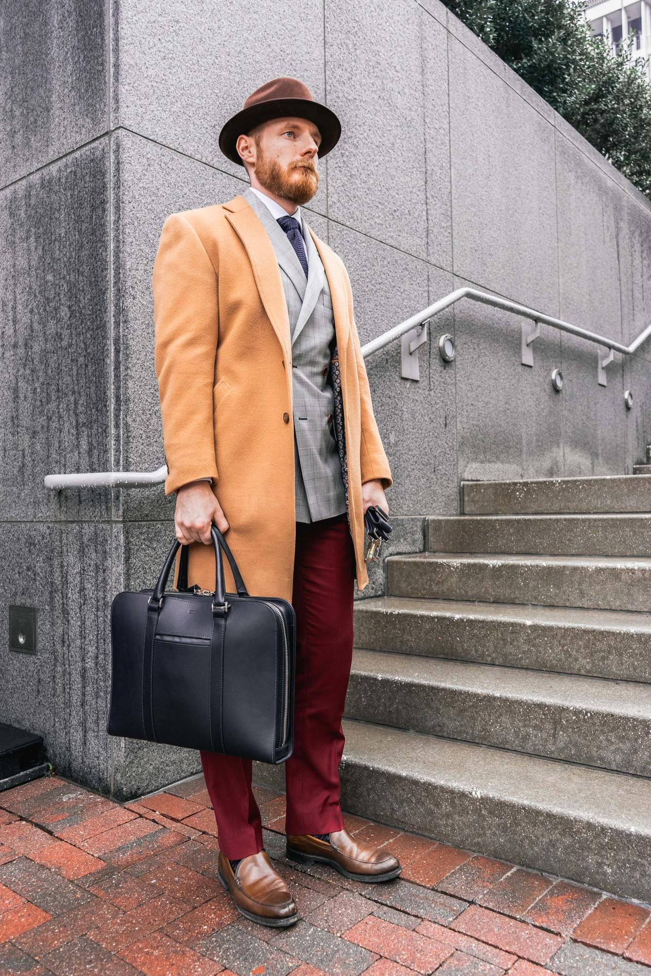 Robert Ordway holding briefcase