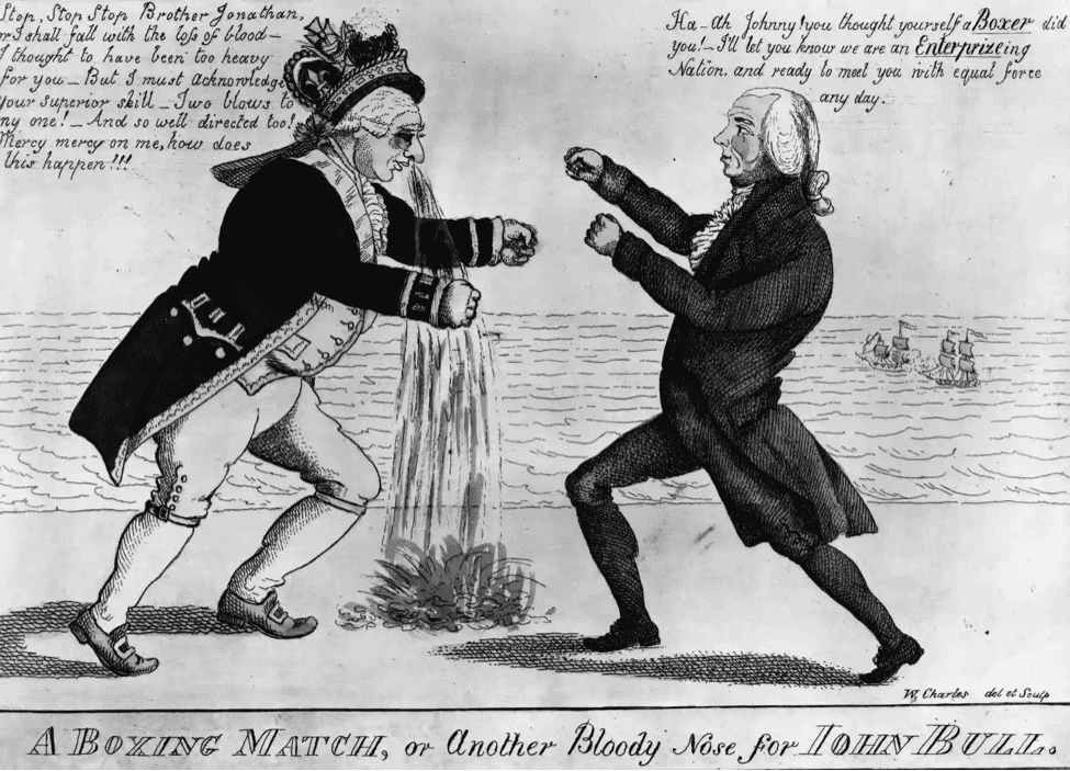 President Madison in a brawl with John Bull