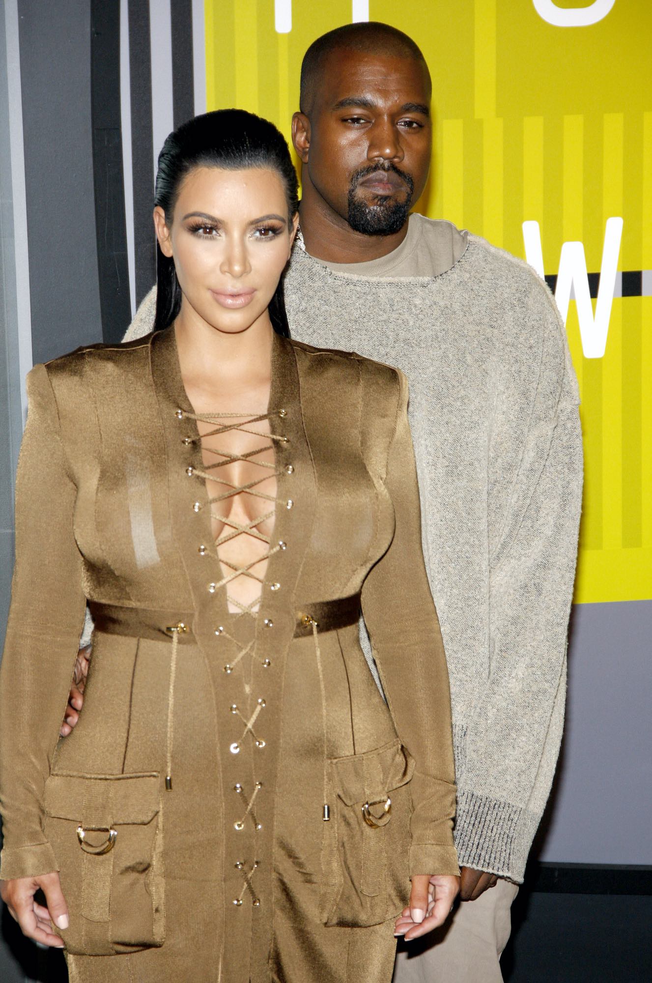 Kanye West and Kim Kardashian