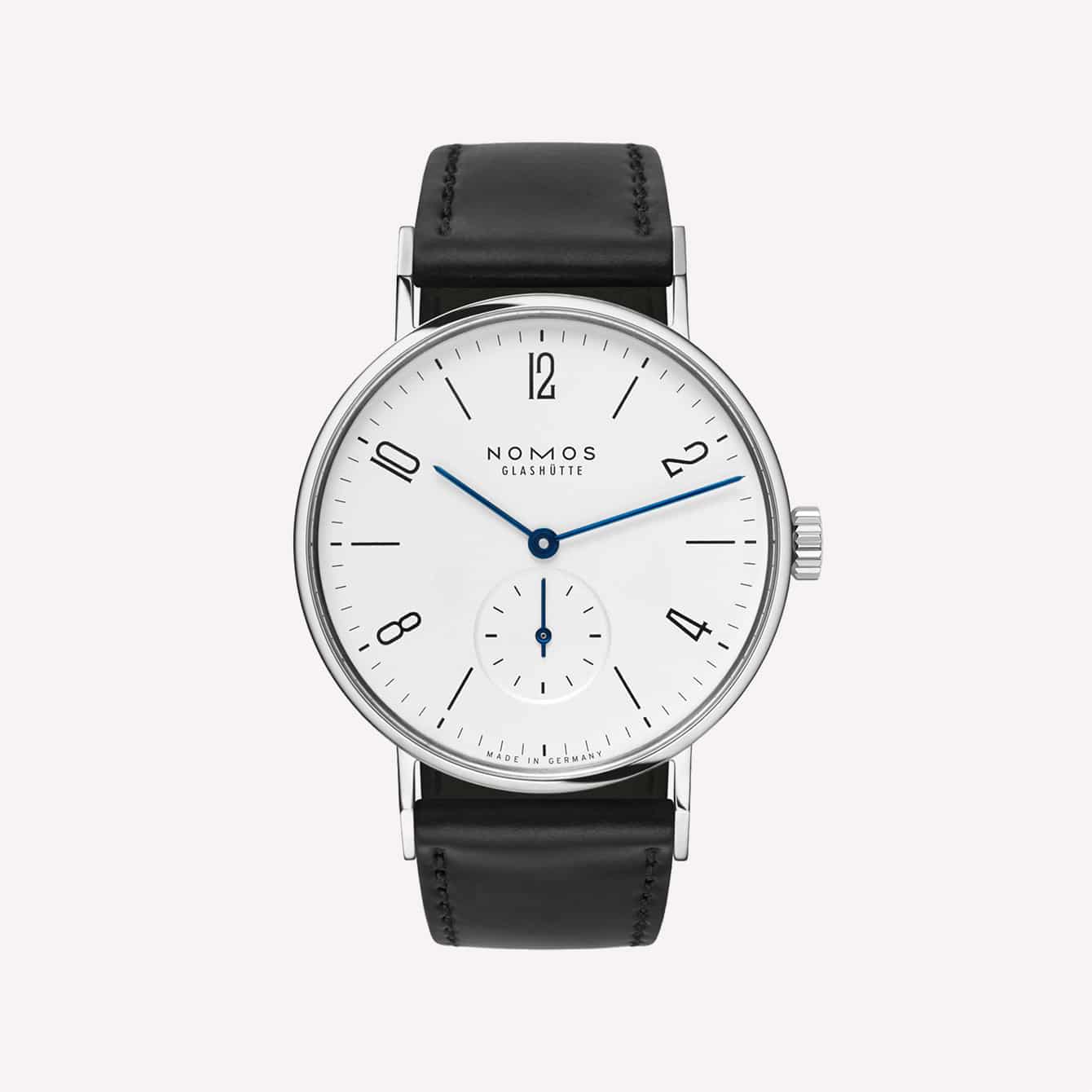 Nomos Glashütte Tangente Stainless Steel Back Black Strap