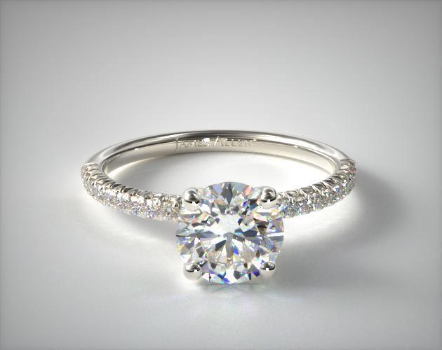 James Allen pave engagement ring