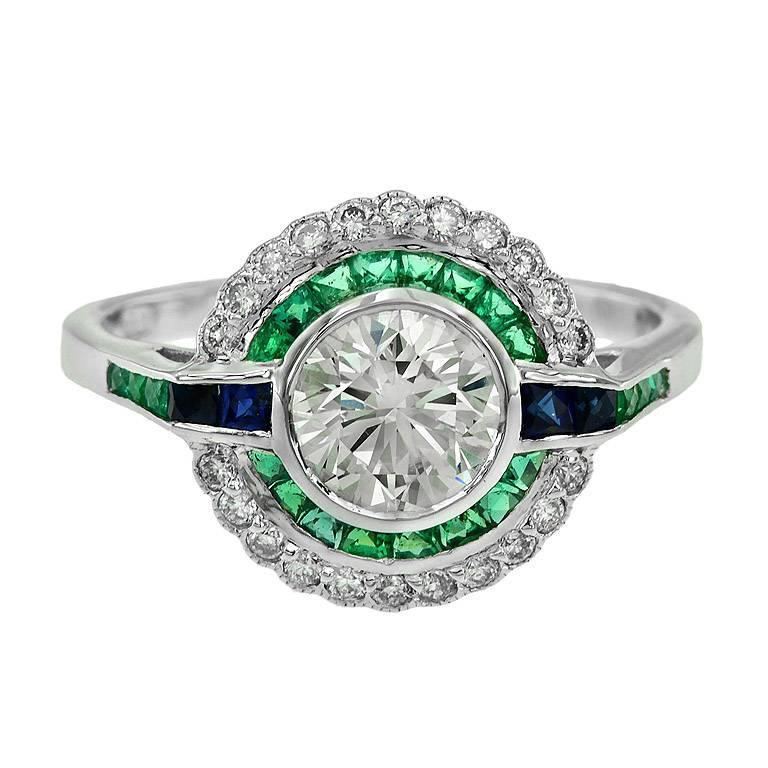 1.09 ct Art Deco era diamond engagement ring