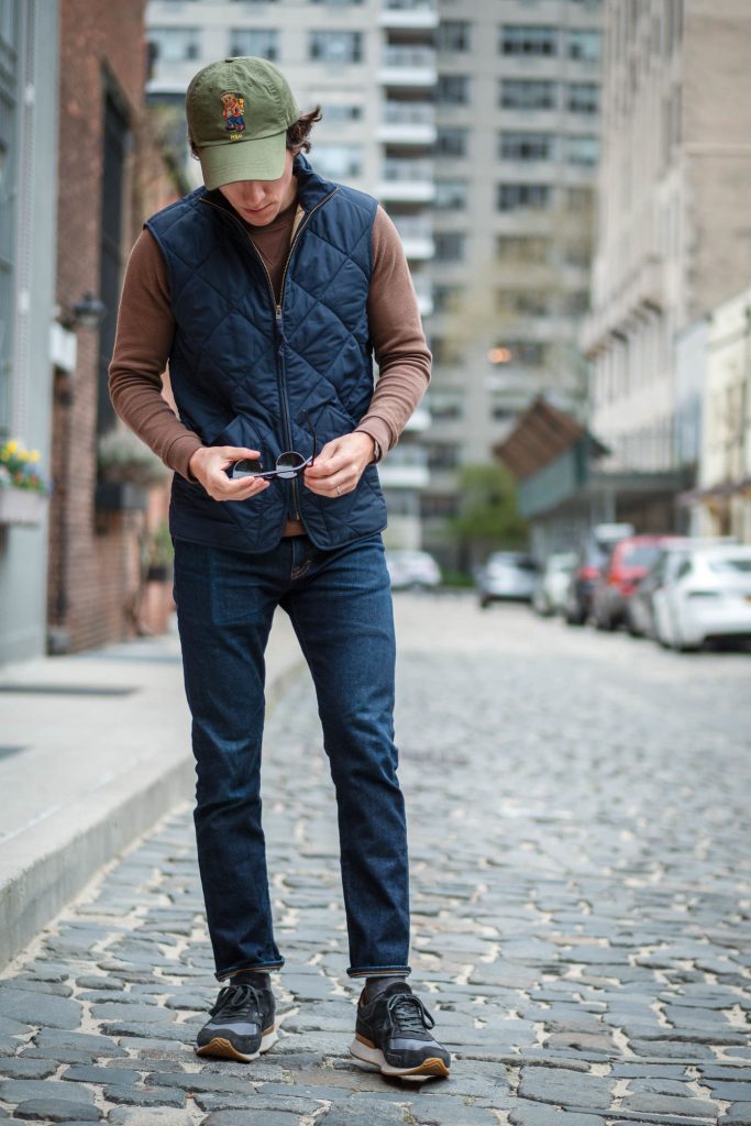 Brown Sweater and Blue Jeans