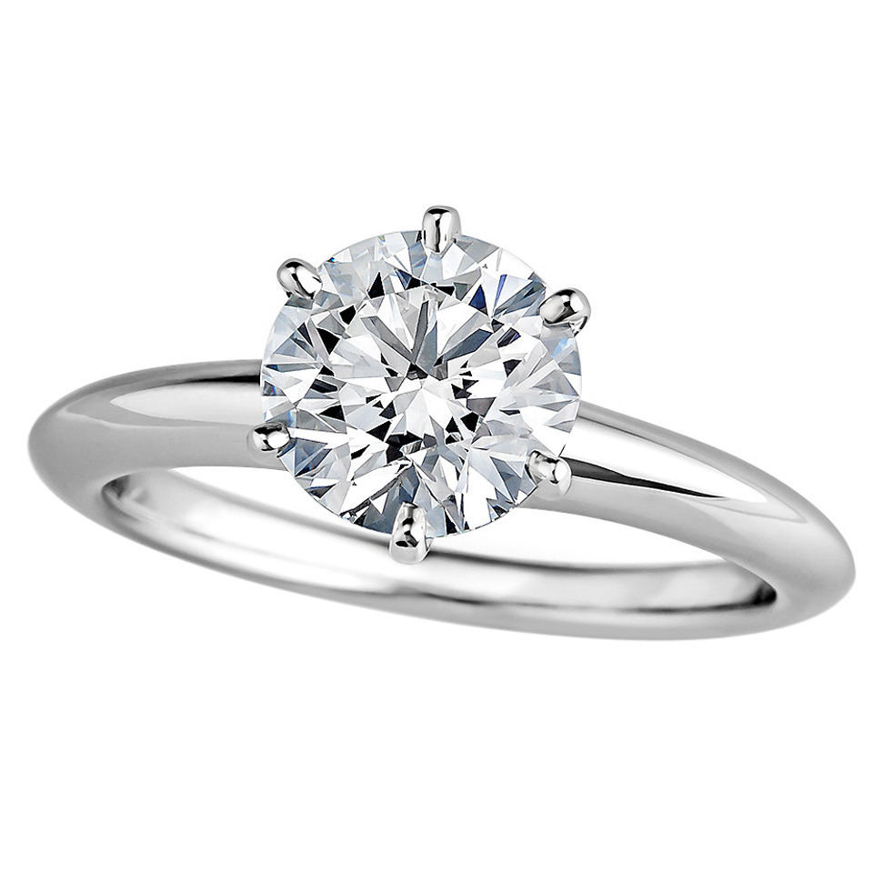 Tiffany diamond solitaire engagement ring