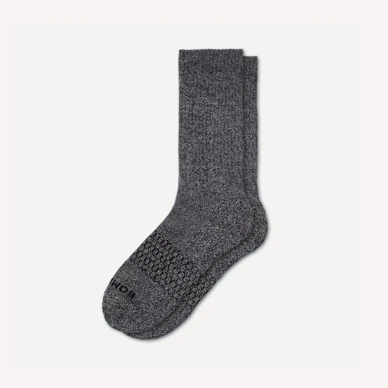 Bombas Marl Calf Socks Marled Charcoal