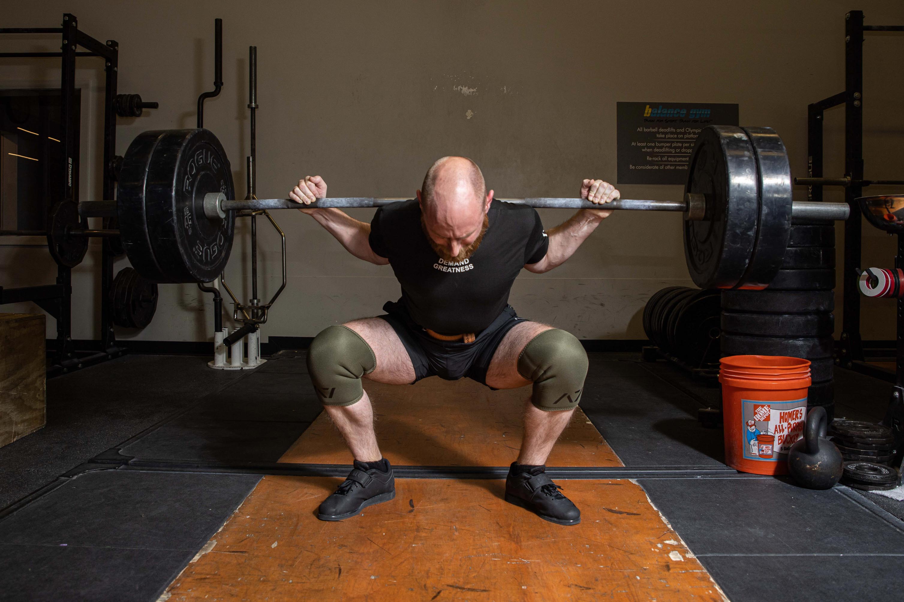 Barbell back squat