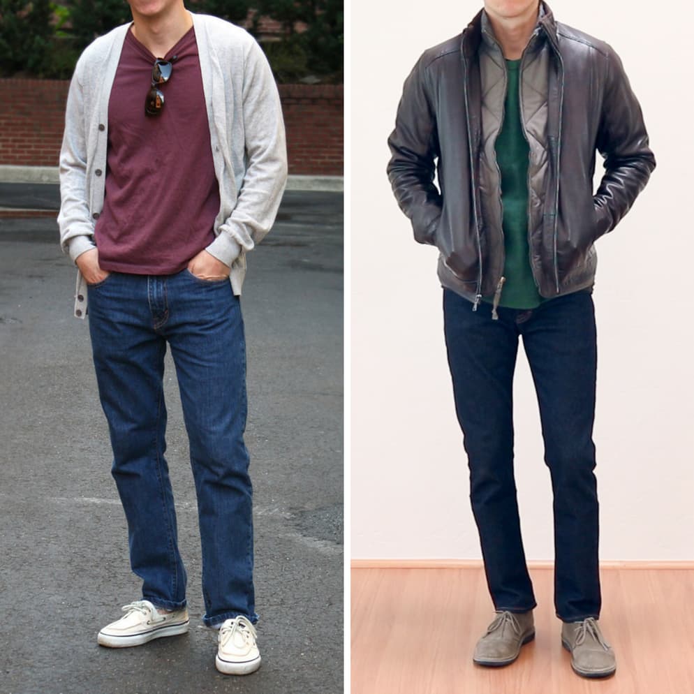 Slim vs. skinny jeans