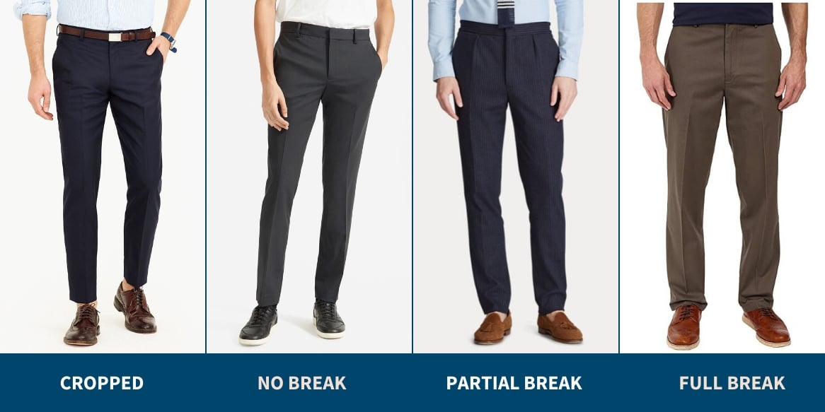 Dress pants break