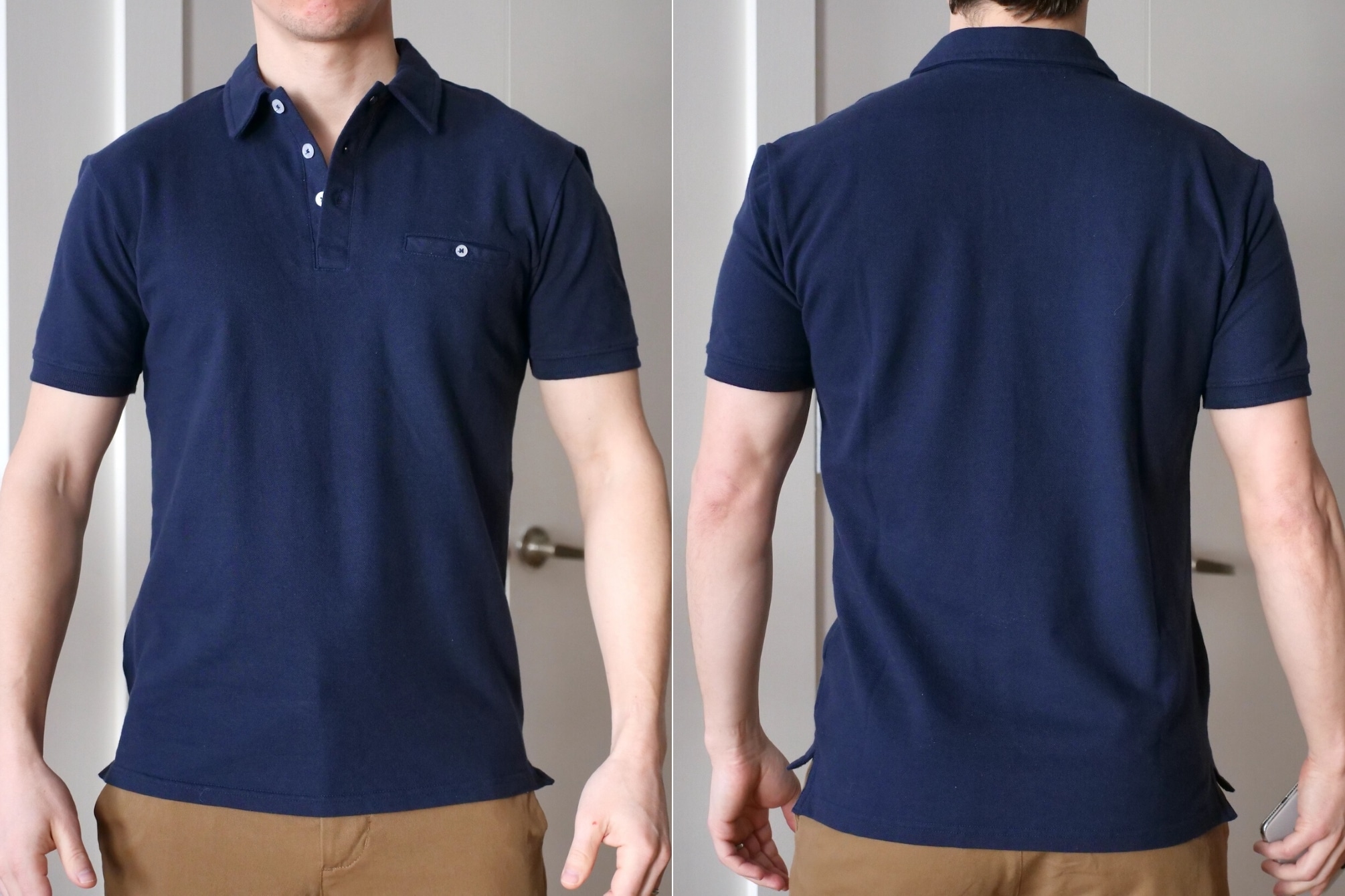 Ash and Erie polo shirt fit check