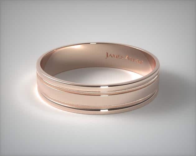 James Allen Milgrained Edge ring