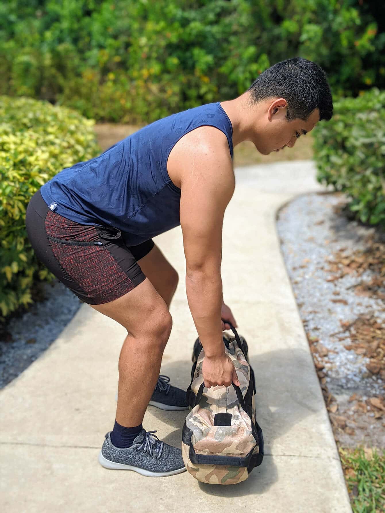 Sandbag lunges