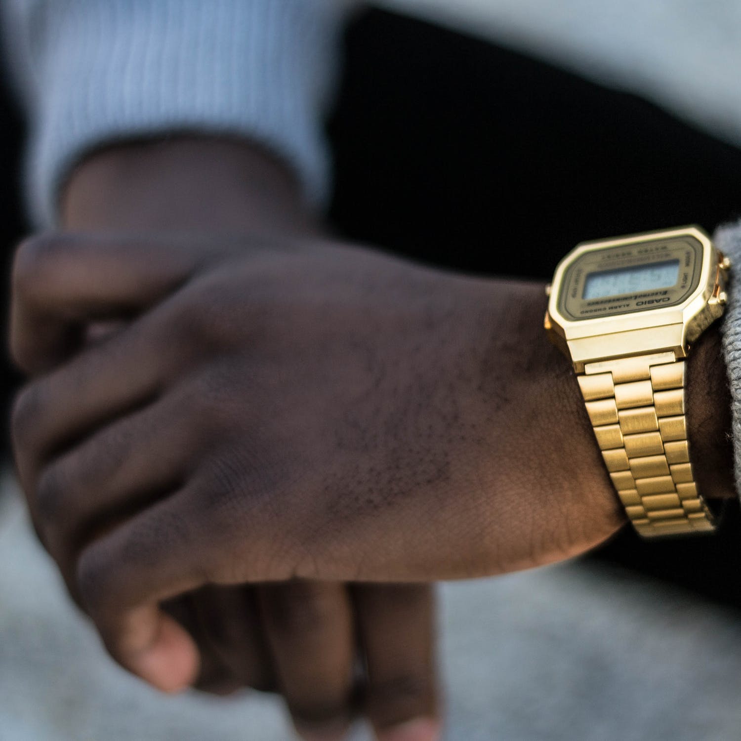 Gold Casio Digital Watch