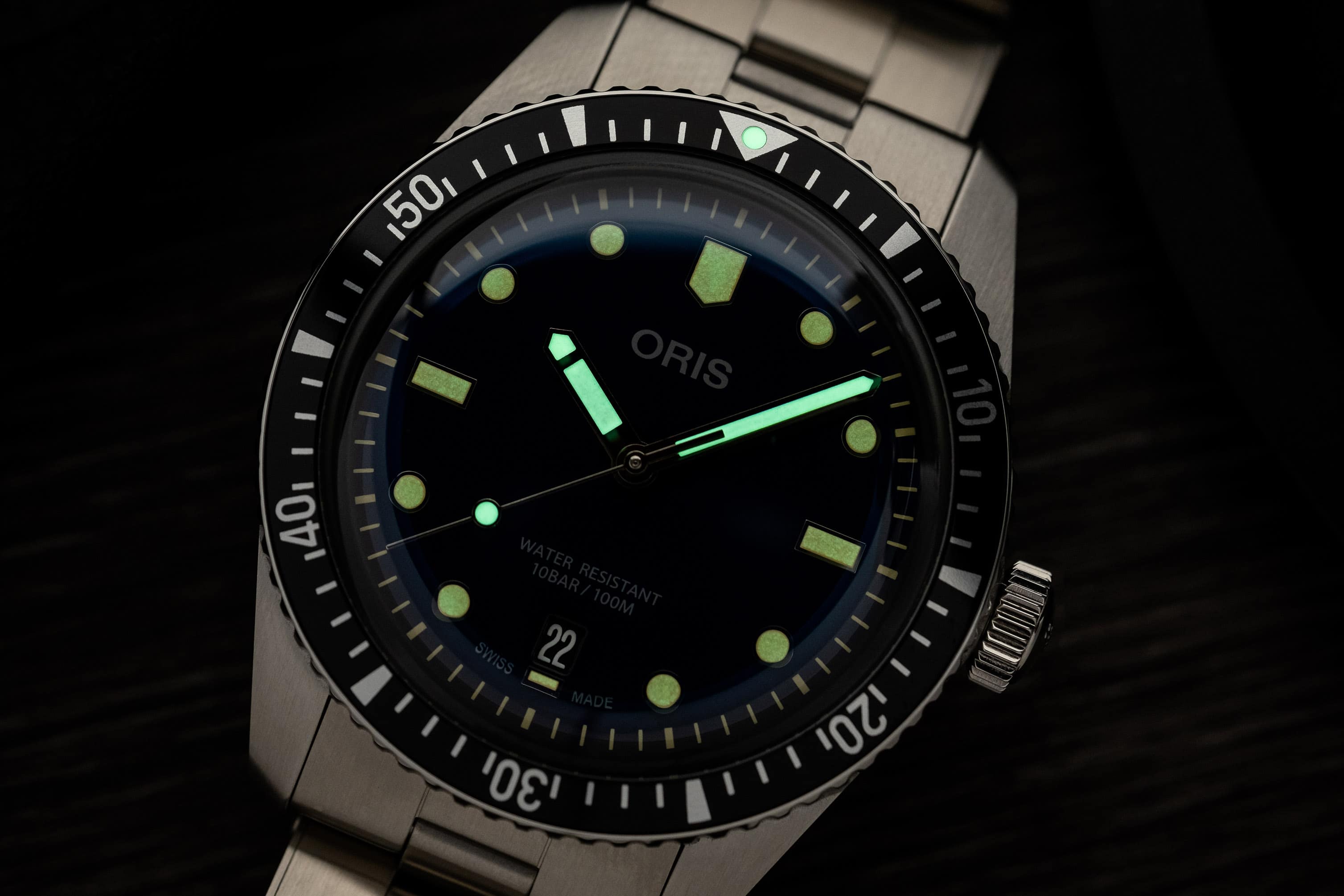 Oris Divers Sixty-Five Hands & Dial Lume