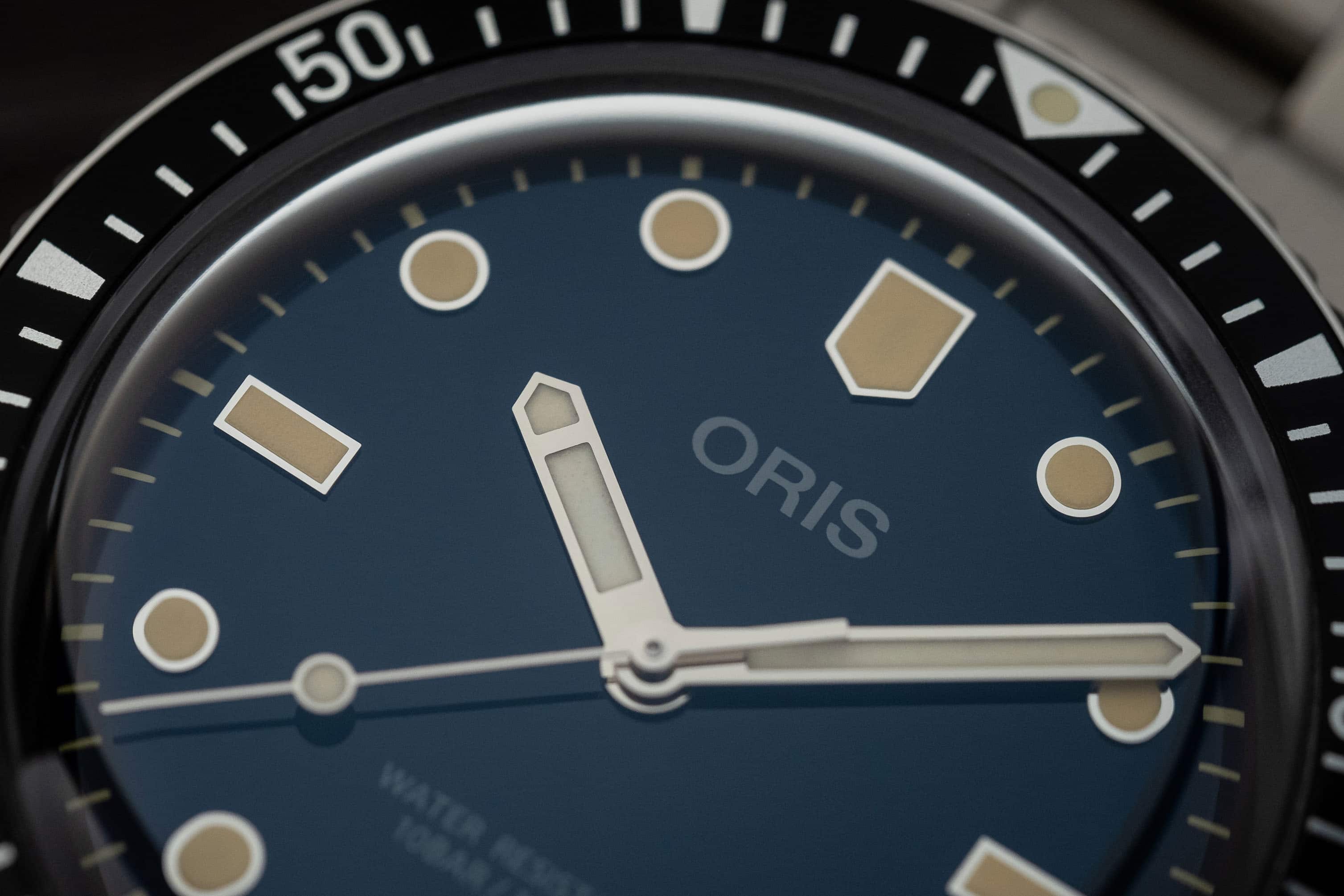 Oris Divers Sixty-Five Mismatched Lume