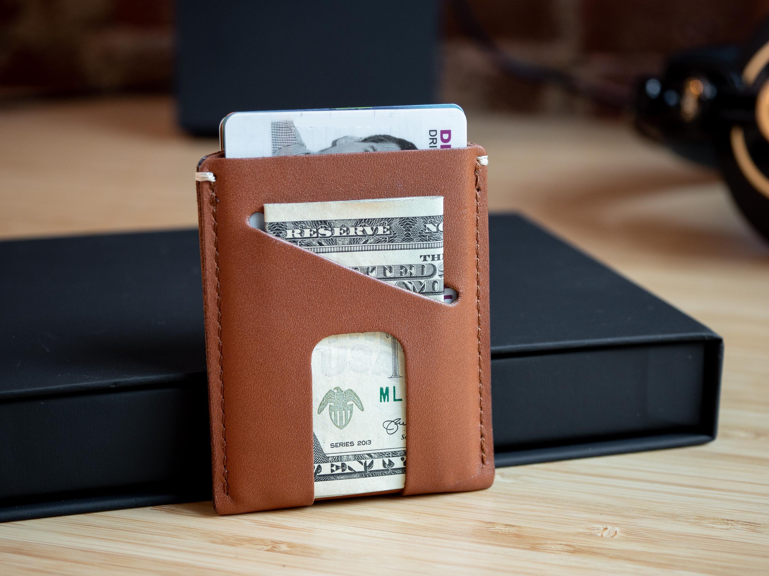 Card Wallet with cash slot front v2