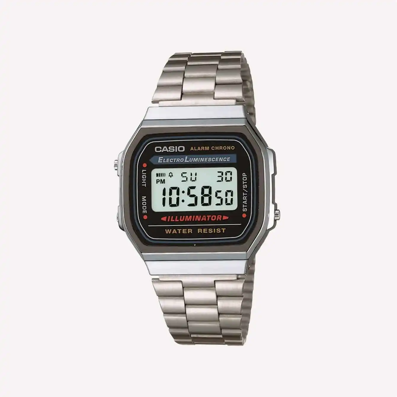 Casio Men's Vintage A168WA-1 Electro Luminescence Watch