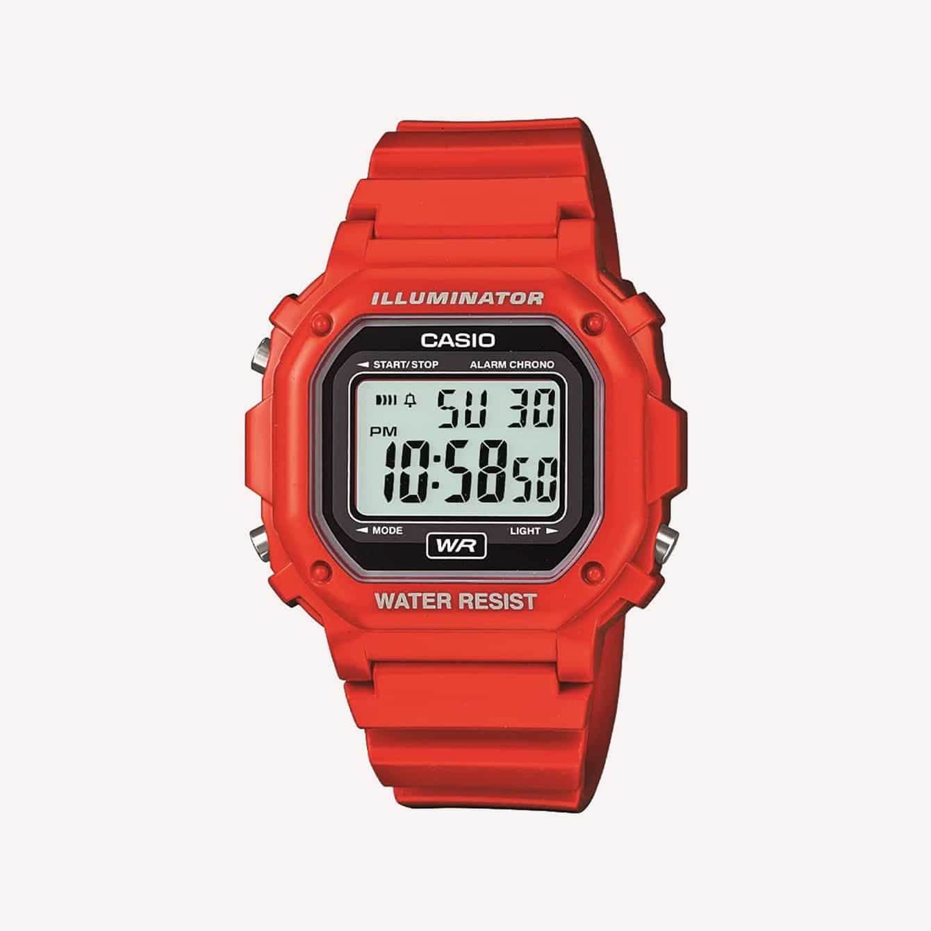 Casio F108WHC4ACF Red Resin