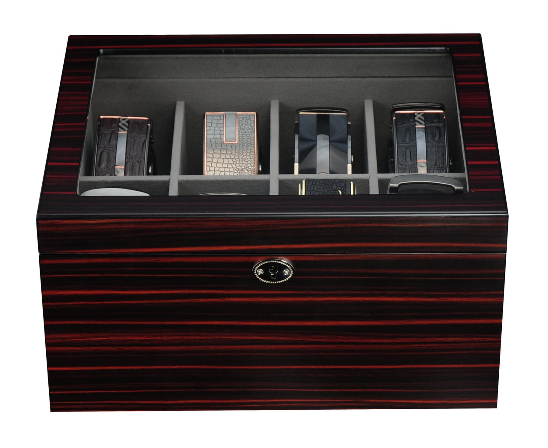 TimelyBuys Ebony Wood Display Case