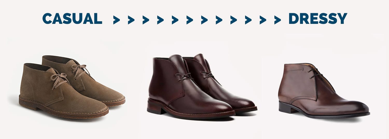 Types of chukka boots