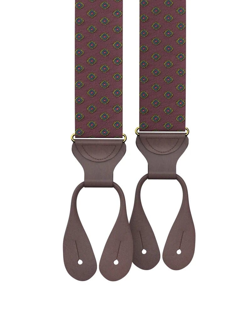 KK and Jay Washington Maroon Suspenders