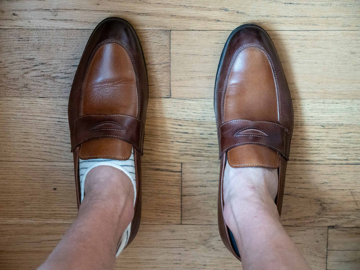 Regular no show vs Invisasox loafers