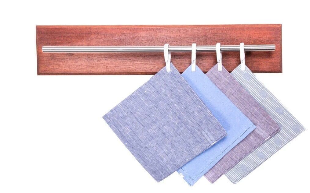 pocket square rack from Dapper Woodworks