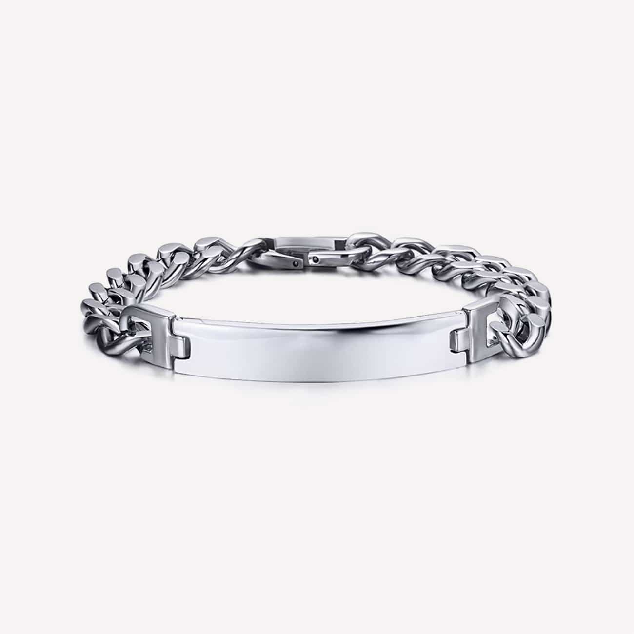 VNOX 6.5 MM STAINLESS STEEL ID BRACELET